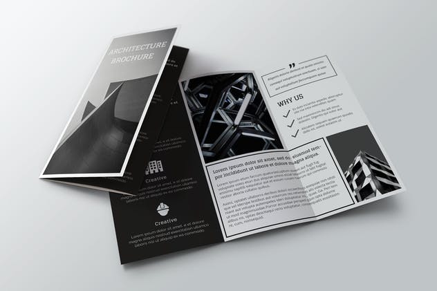 现代化建筑服务企业传单模板 Architec Brochure插图(2)