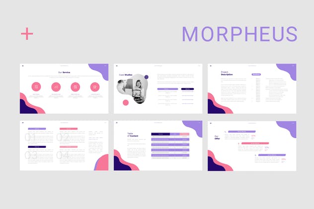 企业/产品目录/项目投标适用极简主义风PPT幻灯片模板 Morpheus Powerpoint插图(2)