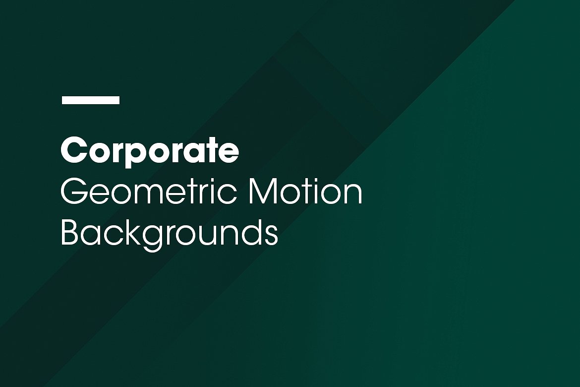 抽象几何背景v2 Corporate | Motion Backgrounds | V02插图(1)