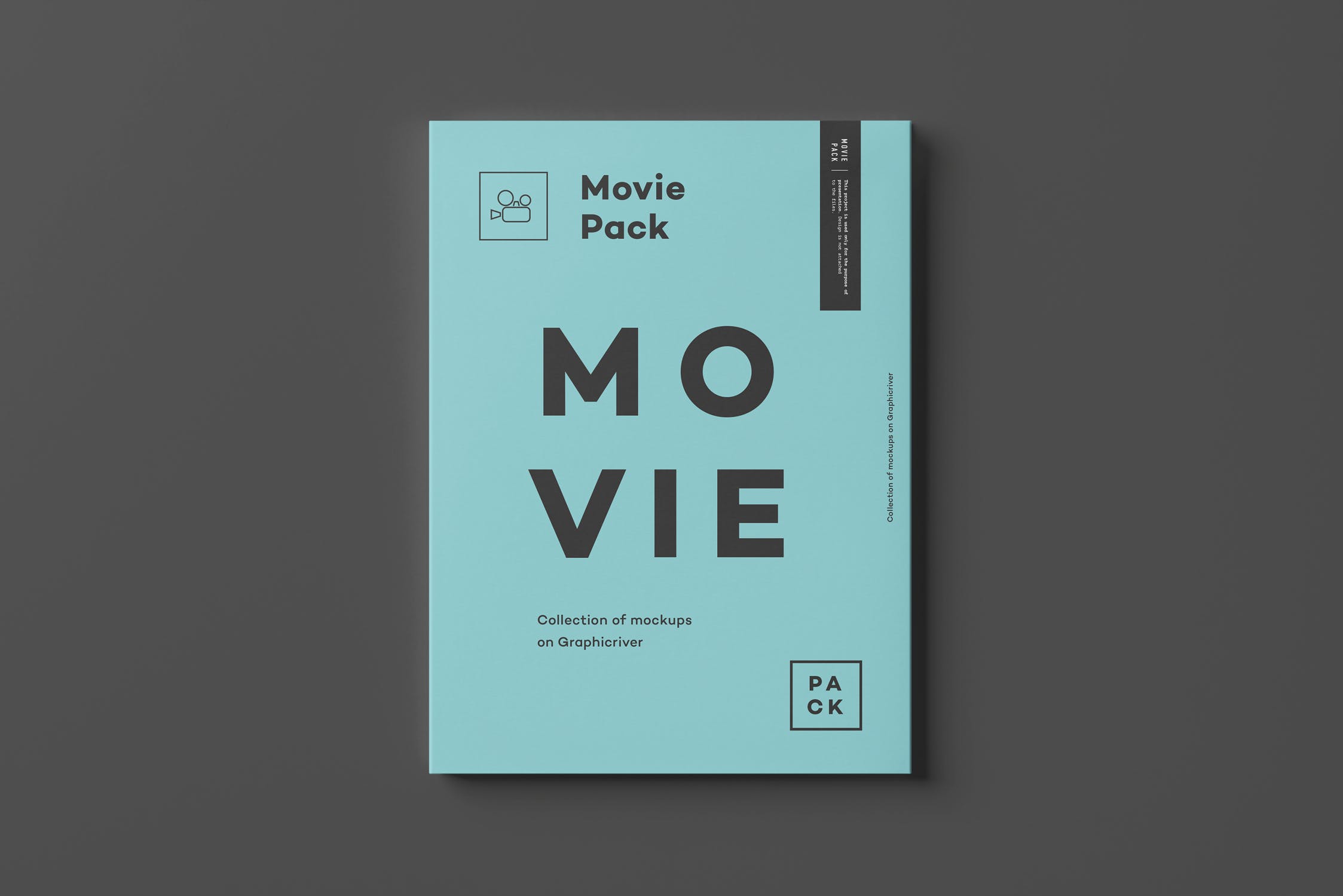 电影DVD包装盒外观设计样机3 Movie Pack Mock-up 3插图(2)