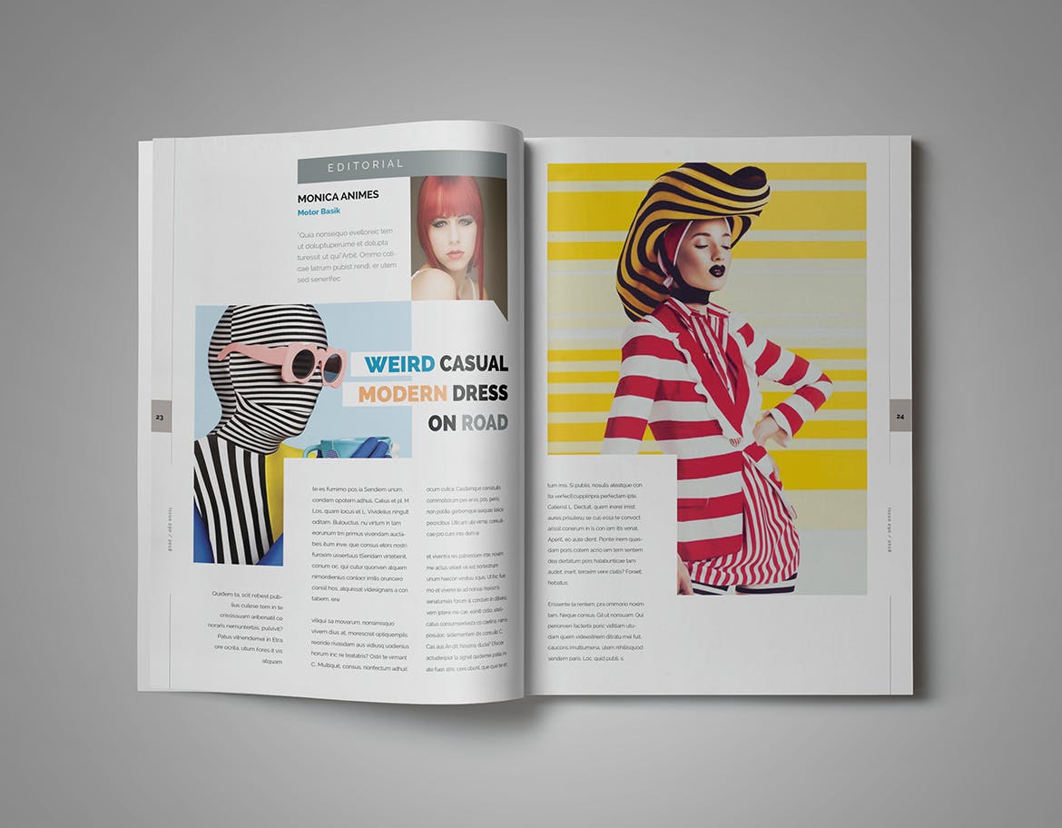 企业/金融/财经杂志设计INDD模板 InDesign Magazine Template插图(10)