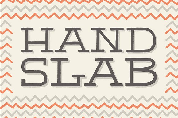 英文手绘衬线字体下载 HandSlab插图