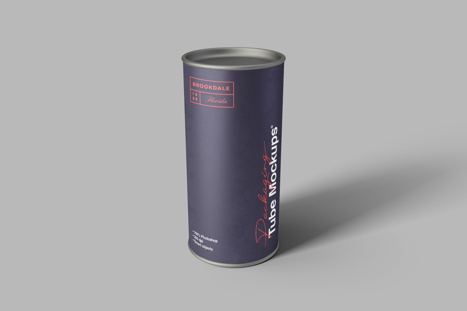 牛皮纸圆筒包装盒圆罐包装外观设计样机模板 Packaging Tube Mockups插图(3)