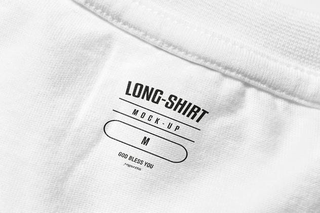 长袖T恤样机模板 Long Shirt Mock-up插图(8)