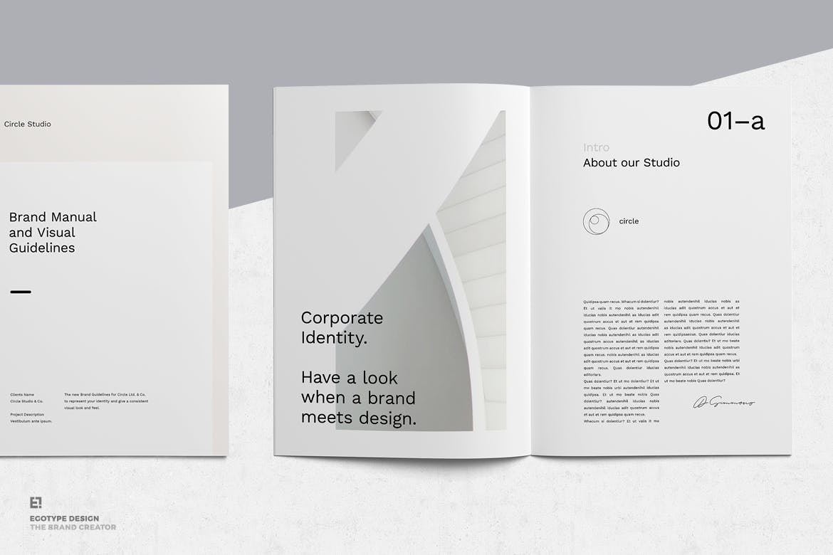 经典实用企业品牌指南手册设计模板 Brand Guidelines插图(1)