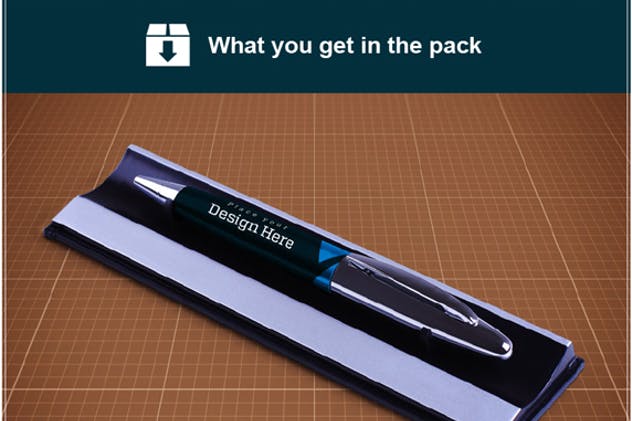 钢笔盒包装样机模板v5 Pen Box Mock Up V.5插图(1)