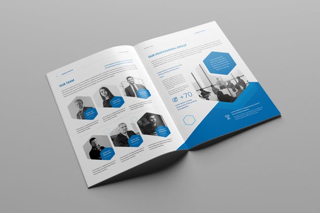 一套简约专业企业画册设计模板下载 Company Profile插图(5)
