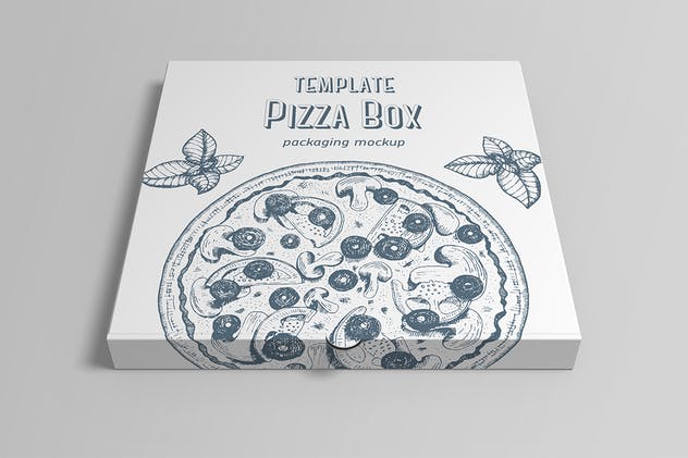披萨外带包装纸盒样机 Pizza Box Mockup插图(10)