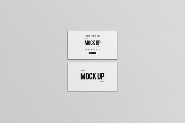 等距平铺企业名片设计样机模板 Business Card Mock Up插图(6)