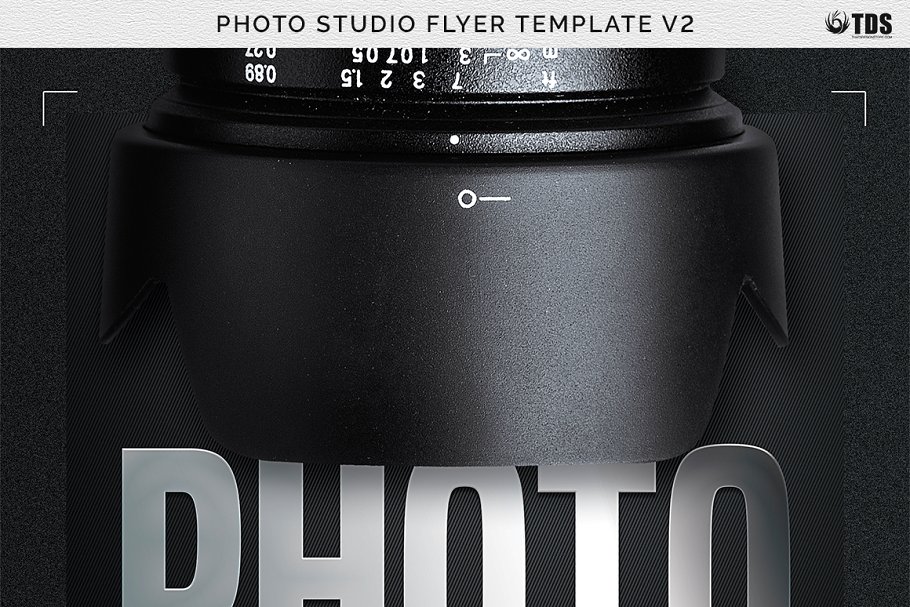摄影俱乐部活动宣传传单PSD模板V.2 Photo Studio Flyer PSD V2插图(6)