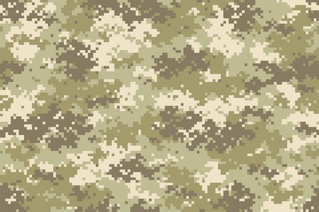 军事迷彩风格印花图案无缝纹理 Camouflage Seamless Patterns插图(1)