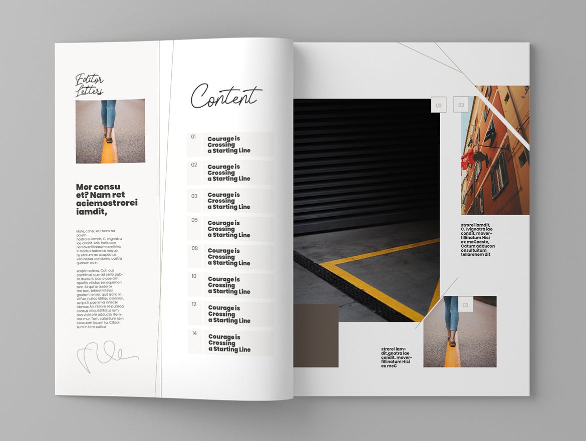 高端企业文化杂志设计模板 Linemag – Magazine Template插图(2)