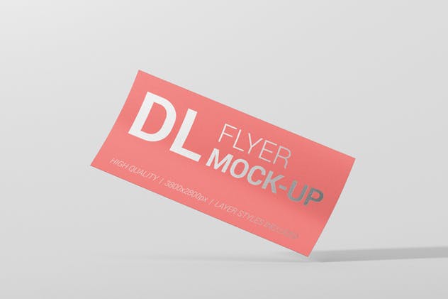 DL广告品牌传单样机模板 Flyer DL Mock-Ups插图(2)