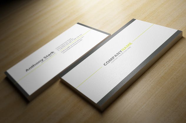 极简主义企业名片设计模板 Minimal Business Card Design插图(2)