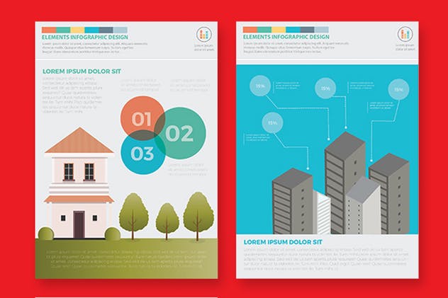 房地产开发流程信息图表设计素材 Real estate 4 infographic Design插图(7)