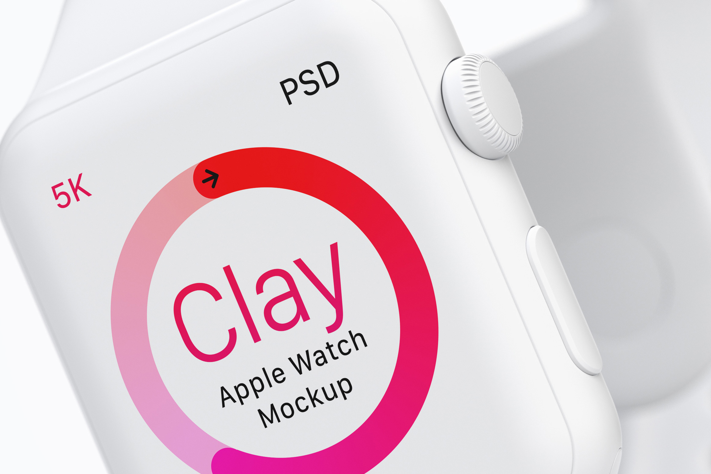5K高分辨率Apple Watch智能手表黏土样机模板02 Clay Apple Watch Mockup 02插图