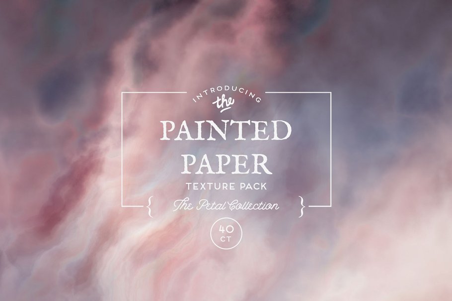 彩绘油画纸张花瓣纹理 Painted Paper Textures Petal插图