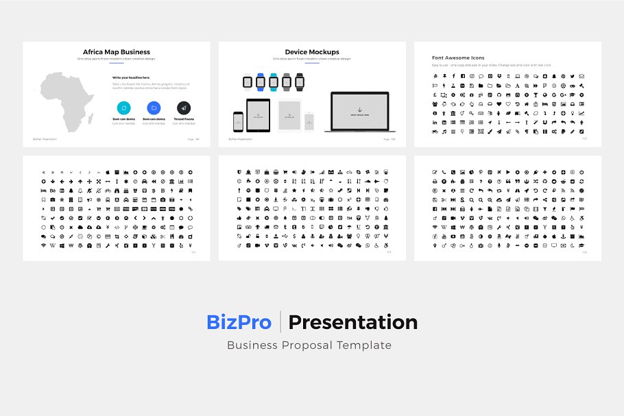 项目投标竞标谷歌幻灯片模板 BizPro. Google Slides Template +Gift插图(12)