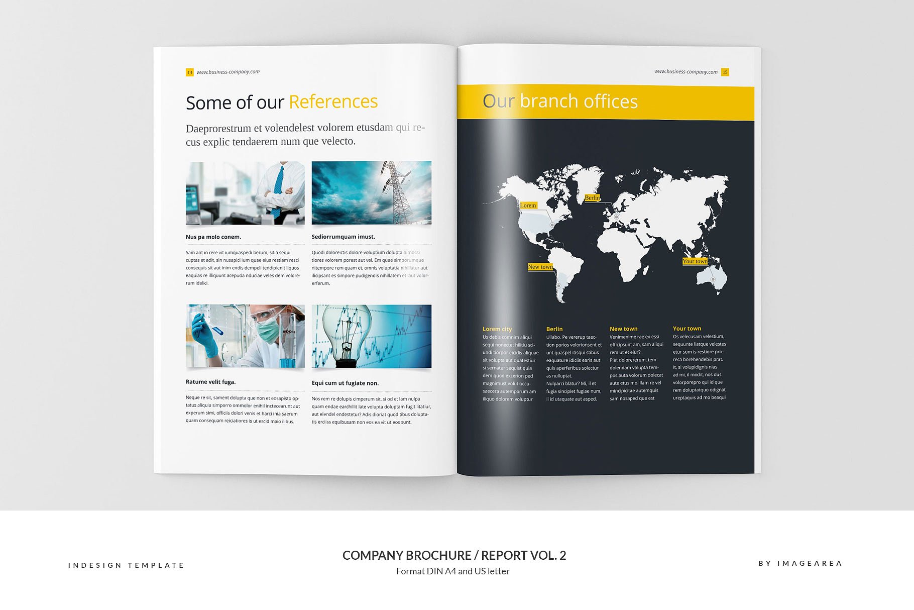 企业品牌宣传画册/企业年报设计模板v2 Company Brochure / Report Vol. 2插图(8)