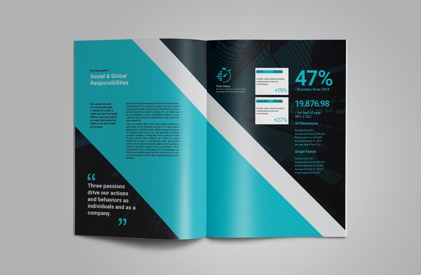 2019年优秀企业年度报告/企业年报设计模板 Report Brochure插图(13)