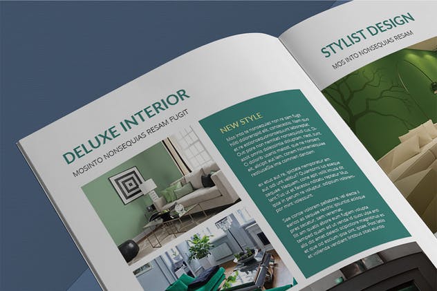 现代室内设计服务手册模板 Interior Catalogue Template插图(5)