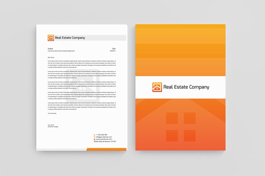 房地产企业品牌形像设计模板  Real Estate Corporate Identity插图(3)