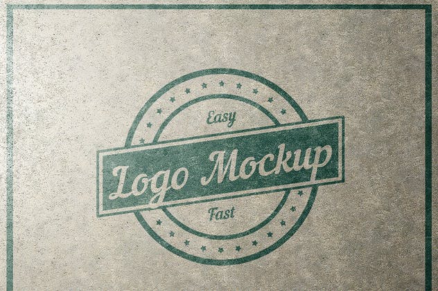 平面logo木板背景纹理样机 Logo Flat Mockup插图(7)
