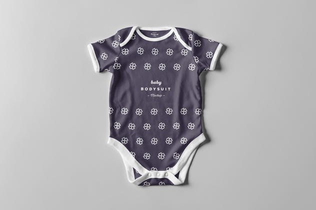 婴儿连体衣服装样机 Baby Bodysuit Mock-up插图(2)