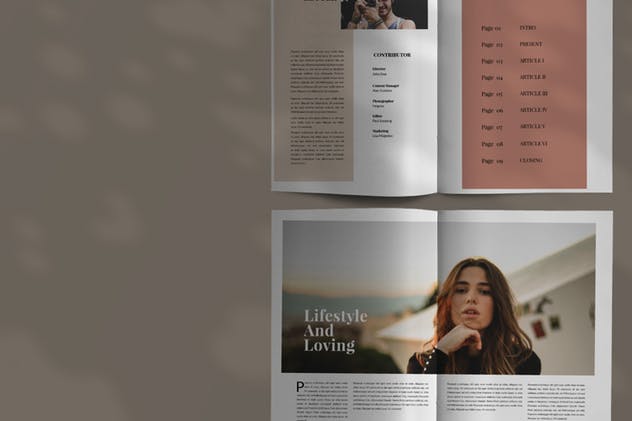 16页摄影/时尚行业适用作品展示画册设计模板 Styling Fashioned – Brochure插图(2)