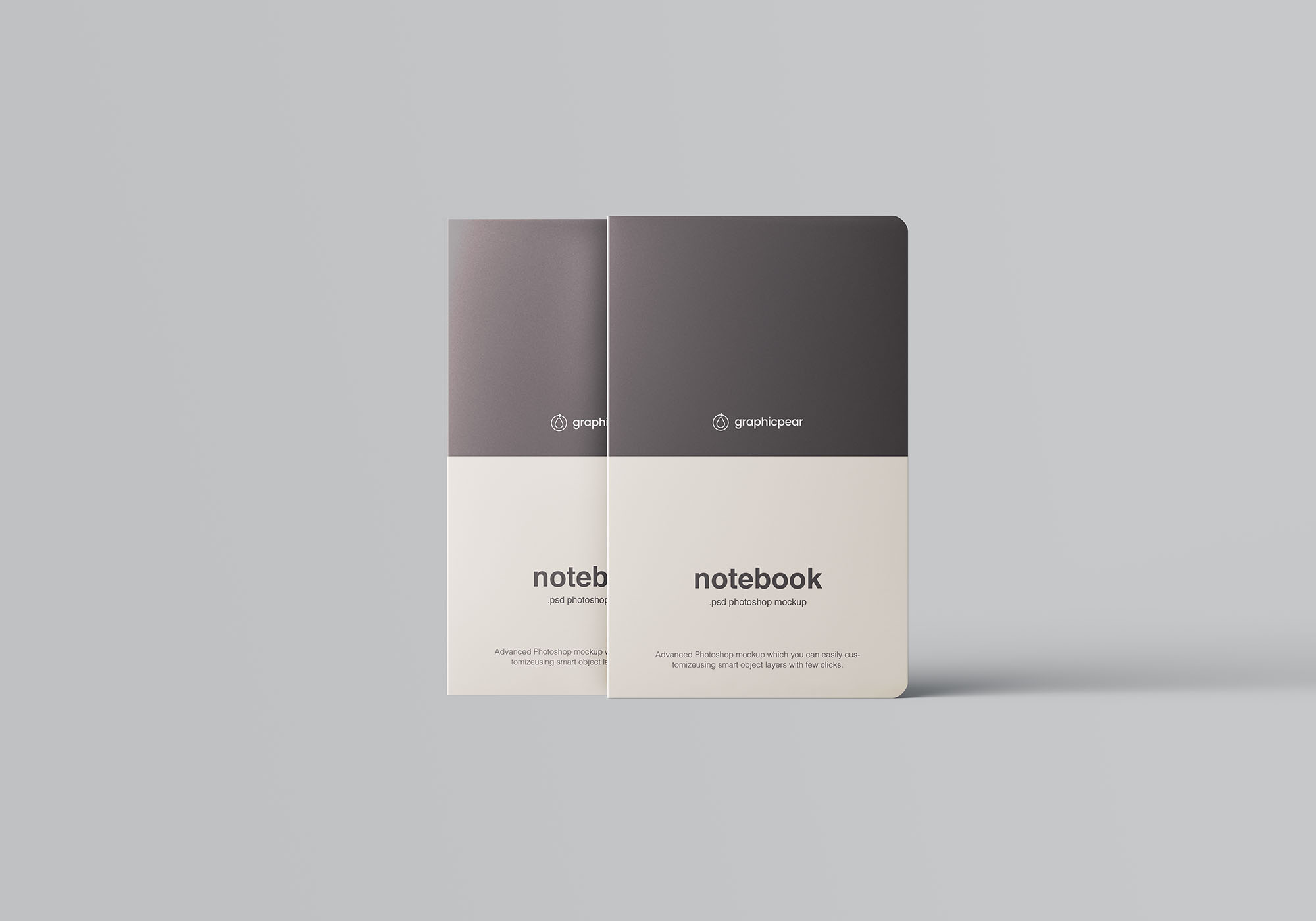 高级记事本封面设计效果图样机素材 Advanced Notebook Mockup插图(6)