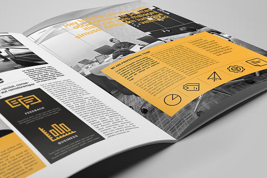 简约实用风格企业画册宣传杂志设计模板v6 Creative Brochure Vol.6插图(7)