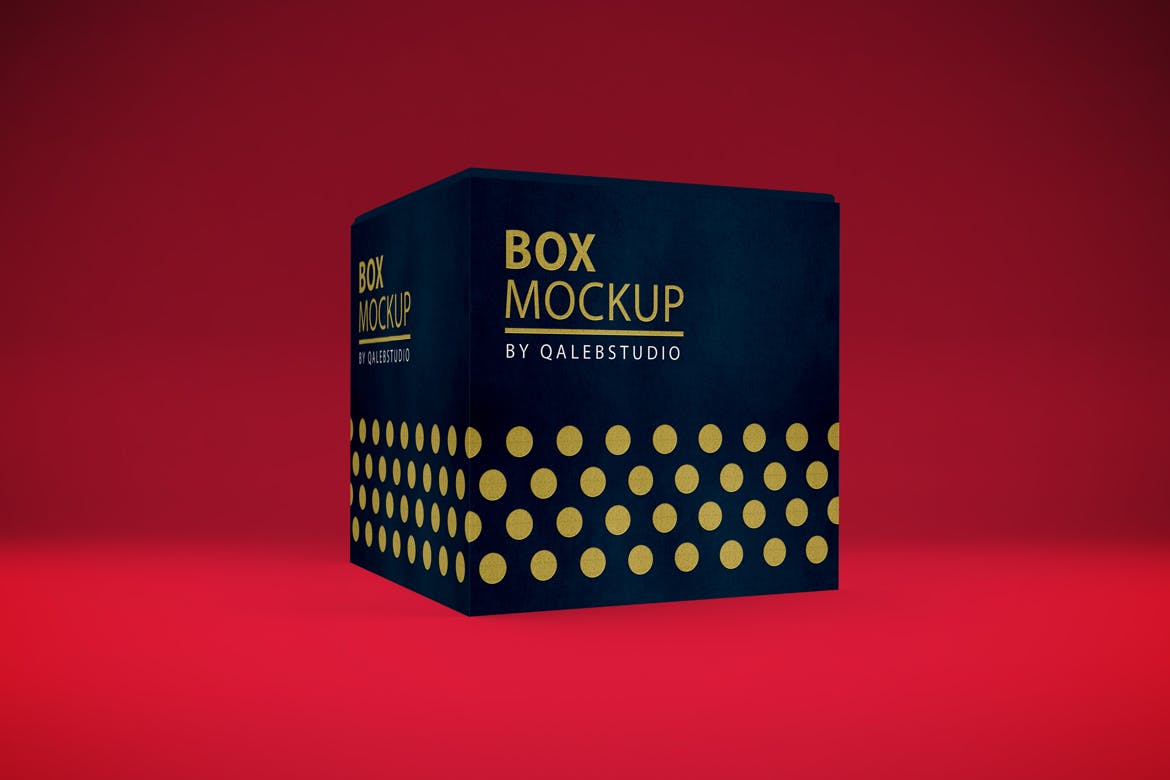 产品包装箱子外观设计多角度预览样机 Box MockUp插图(4)