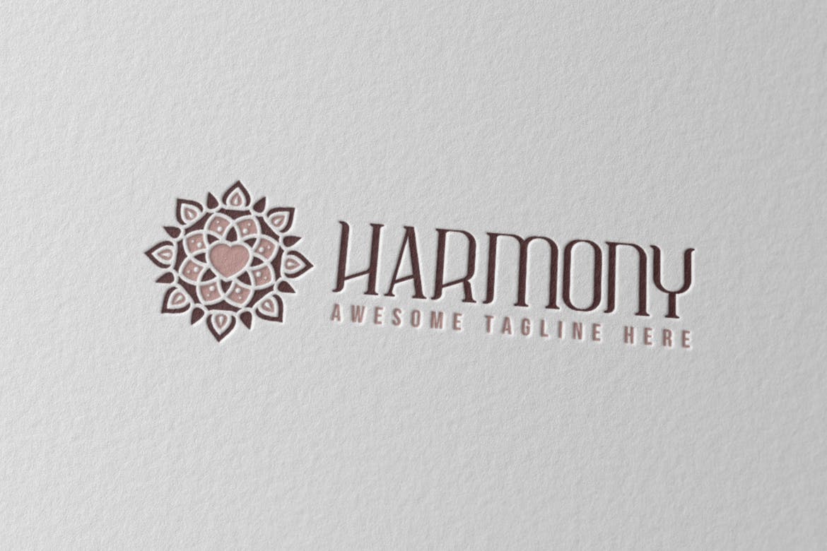 曼陀罗花图形Logo设计模板v2 Harmony Logo 2插图
