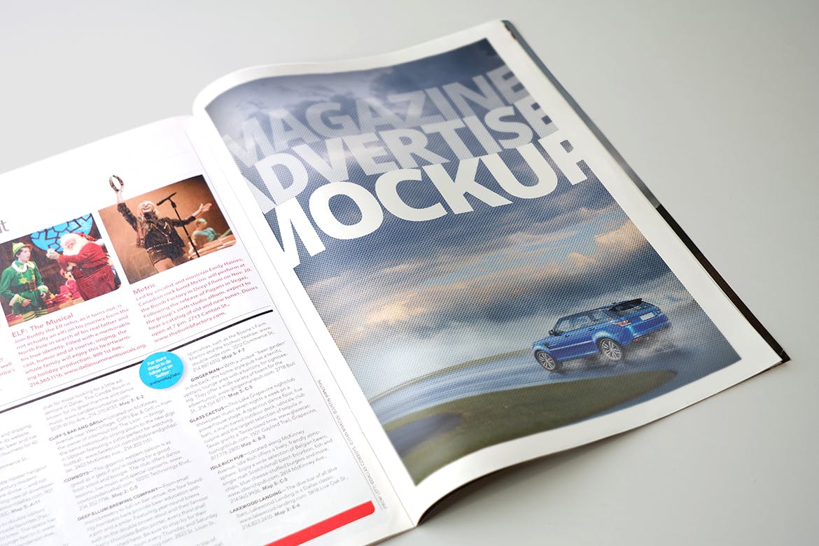 杂志广告设计印刷效果图样机模板v2 Magazine Advert Mockups v2插图(3)