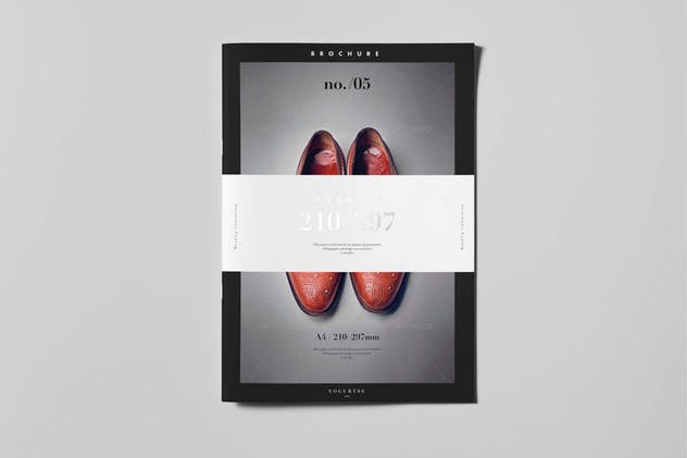 A4规格时尚杂志宣传册样机v2 A4 Brochure Mock-up 2插图(7)
