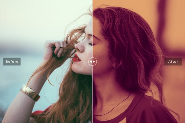 一款人物肖像照片效果处理双色调PS动作V2 Duotone Photoshop Actions Vol. 2插图(7)