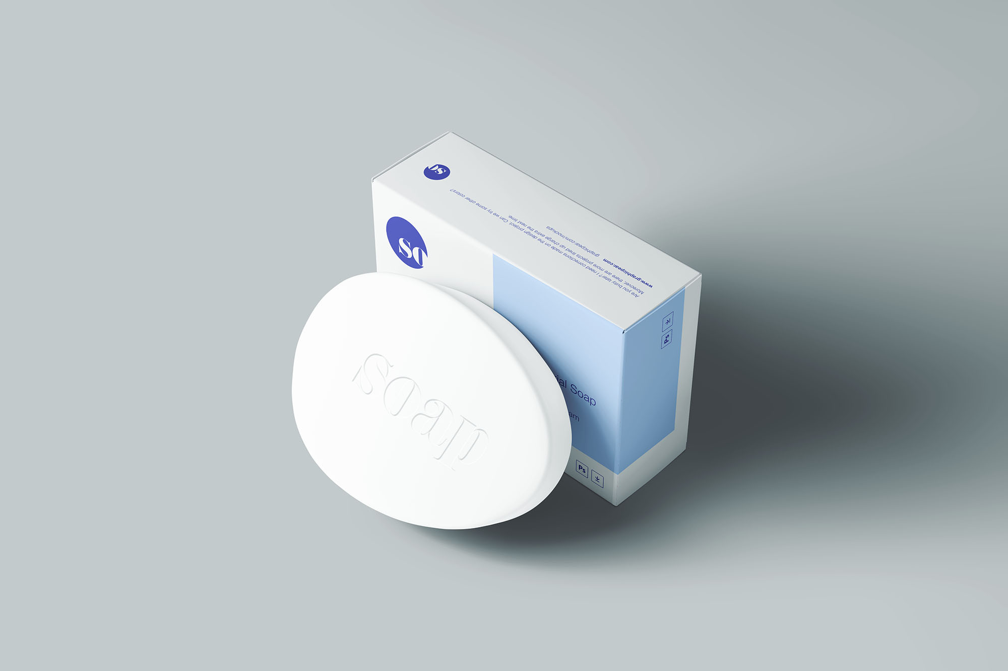 肥皂＆肥皂包装设计样机模板 Soap Package Mockup插图(5)
