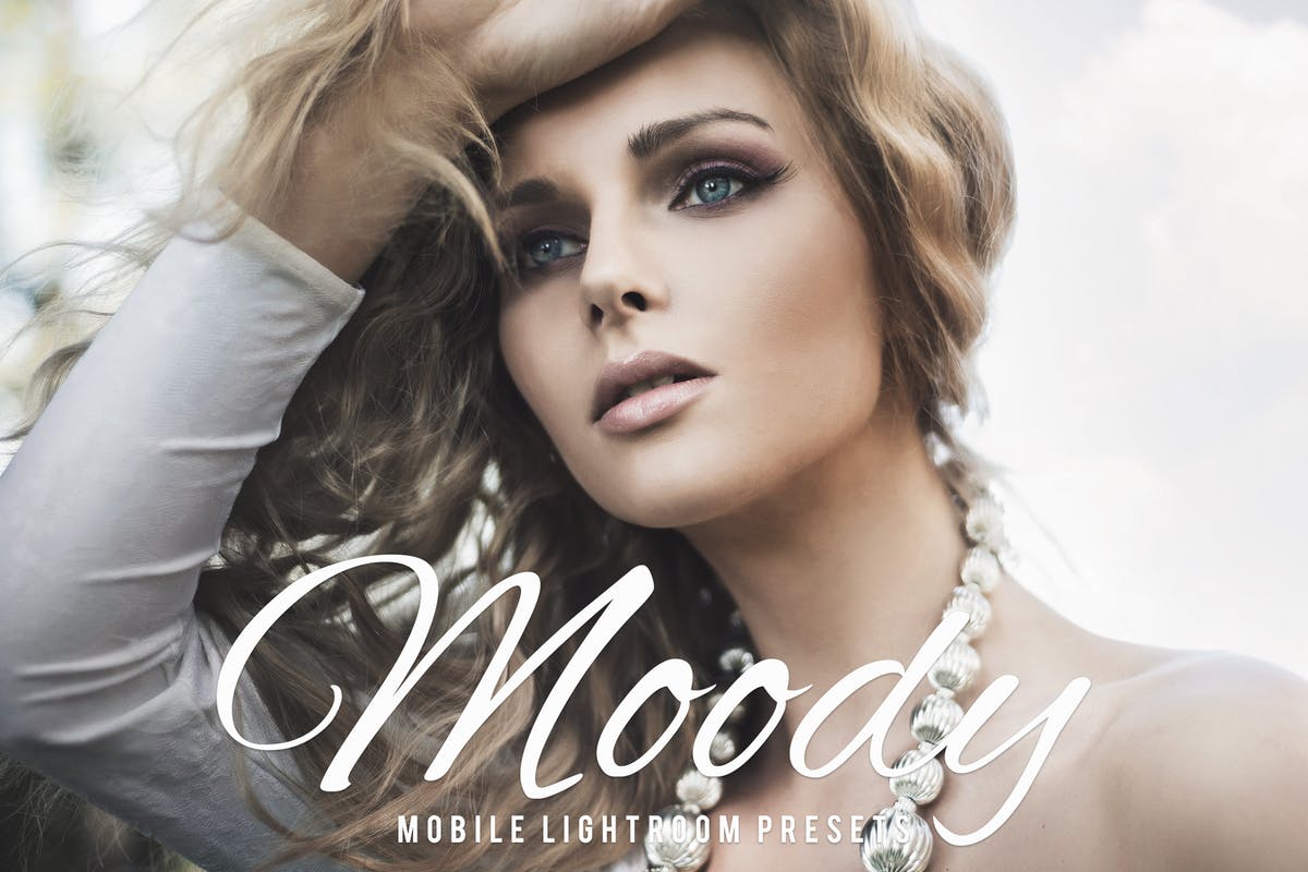 影楼必备婚纱人像摄影后期处理LR预设 Moody Mobile Lightroom Presets插图