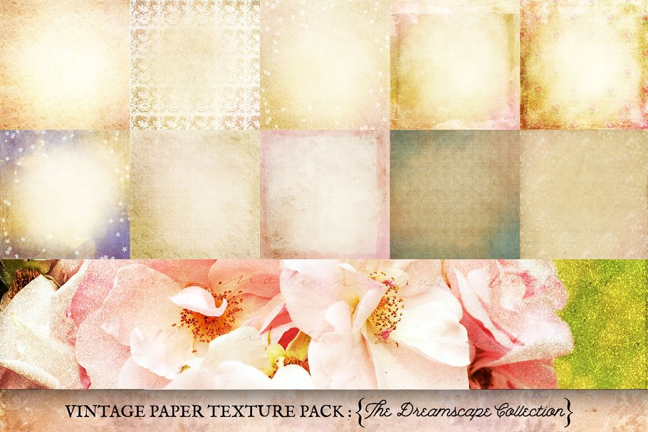 梦幻复古纸张纹理 Vintage Paper Textures Dreamscape插图(3)