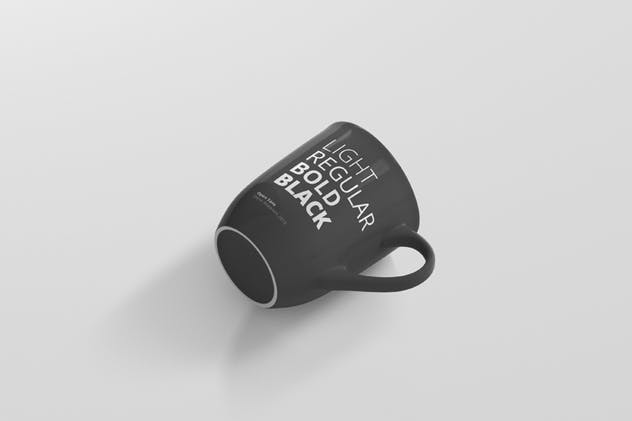圆形光泽马克杯外观设计样机 Mug Mockup – Rounded插图(1)