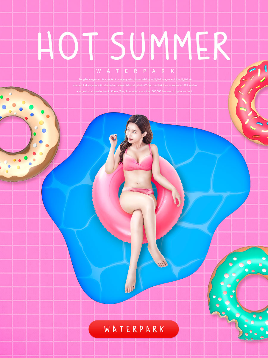 夏季性感比基尼派对活动宣传海报设计模板插图(5)