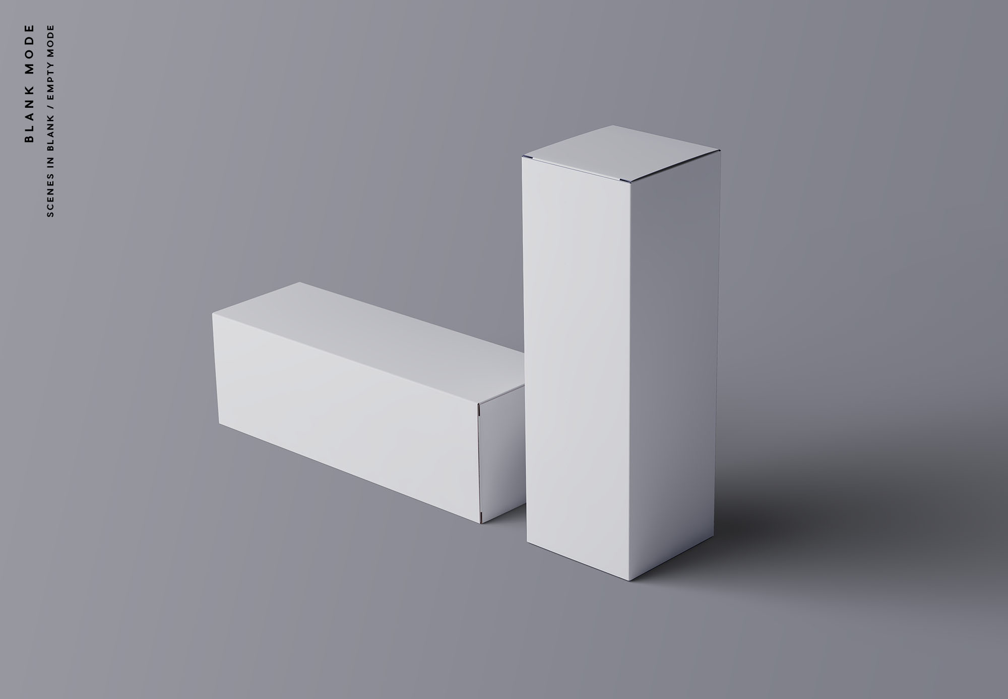 水平长方体产品包装盒定制设计样机模板 Horizontal Package Box Mockup插图(9)