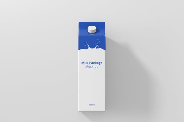 果汁/牛奶纸盒包装盒样机 Juice / Milk Mockup – 1L Carton Box插图(5)