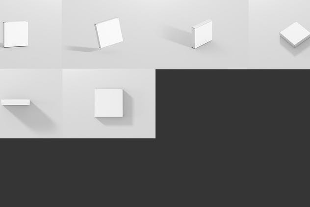 方形超薄尺寸包装盒子样机 Box Mockup – Square Slim Size插图(9)