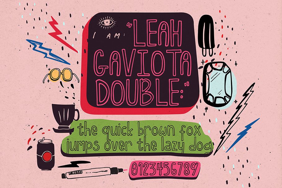 创意艺术英文手写字体 Leah Gaviota Script插图(8)