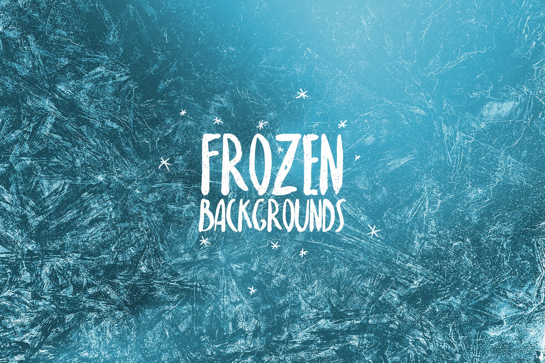 抽象霜冻水彩肌理纹理背景素材 Frozen Backgrounds插图