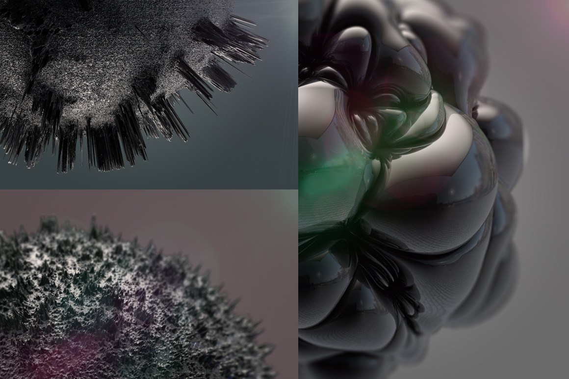 创意抽象纹理系列：12个独特纹理球体形状 Surface Volume 1插图(2)