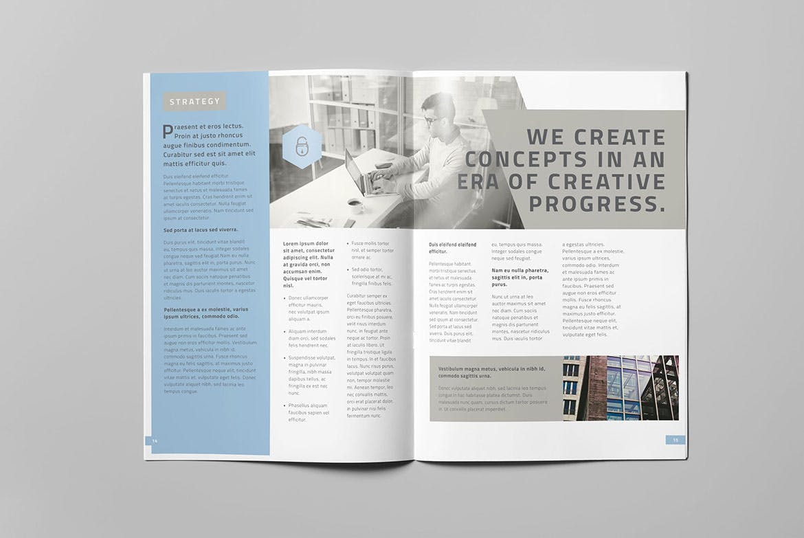 高端创意设计/广告服务公司画册设计模板v2 Corporate Brochure Vol.2插图(7)