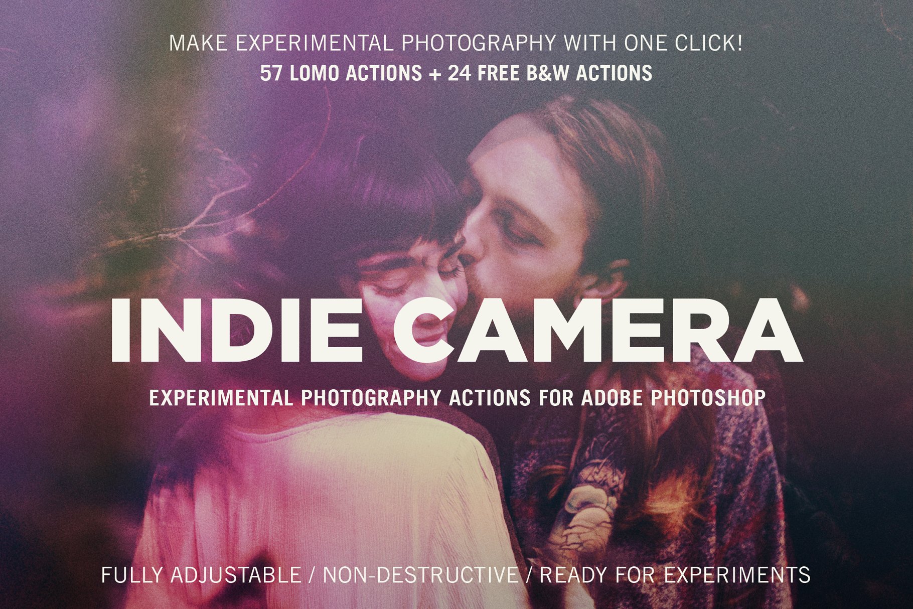 电影胶片质感滤镜照片处理PS动作合集 Indie Camera for Adobe Photoshop插图