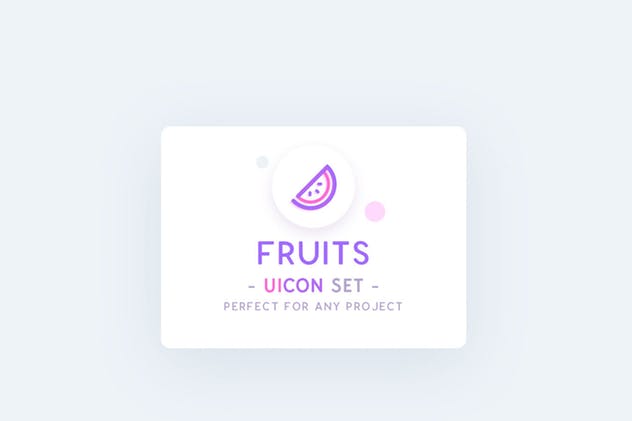 水果＆蔬菜矢量图标素材 UICON Fruits & Vegetables Icons插图(1)